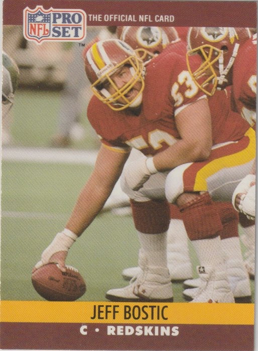 NFL 1990 ProSet - No 660 - Jeff Bostic