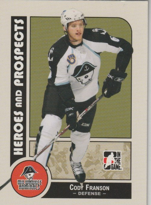 NHL 2008-09 ITG Heroes and Prospects - No 21 - Cody Franson