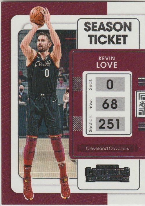 NBA 2021-22 Panini Contenders - No 8 - Kevin Love