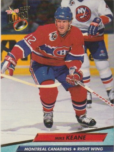 NHL 1992 / 93 Ultra - No 106 - Mike Keane