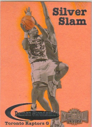 NBA 1997-98 Metal Universe Silver Slam - No 5 fo 20 SS - Damon Stoudamire