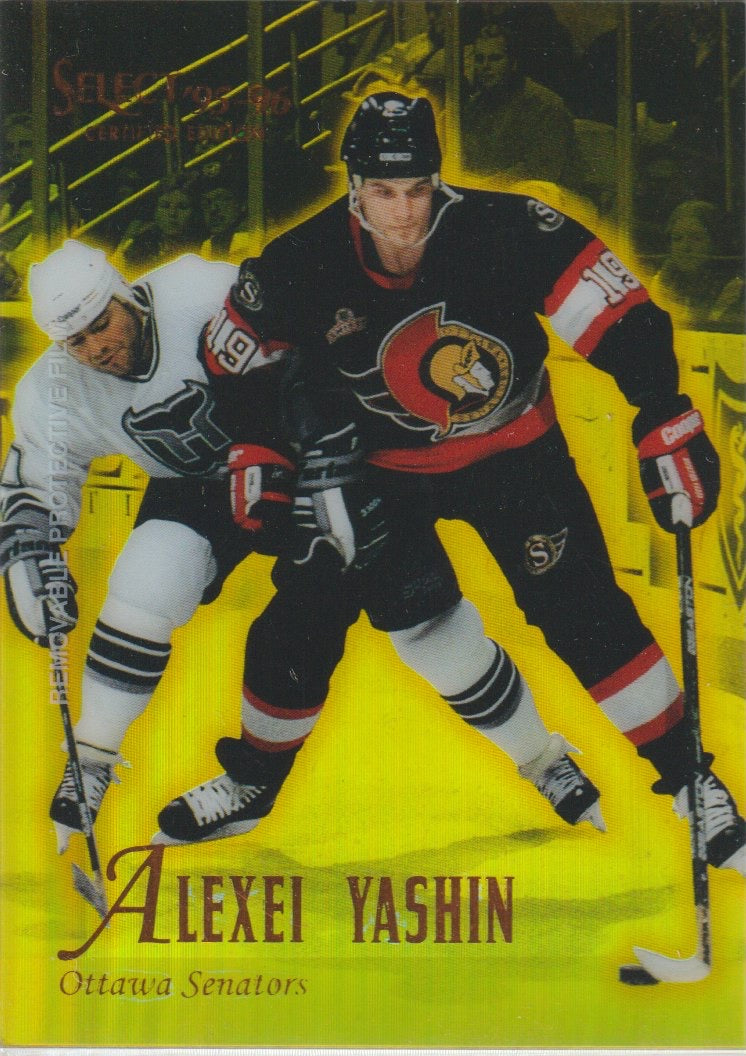 NHL 1995 / 96 Select Certified Mirror Gold - No 36 - Alexei Yashin