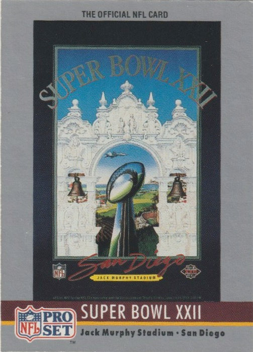 NFL 1990 ProSet Theme Art - No 22 - Super Bowl XXII