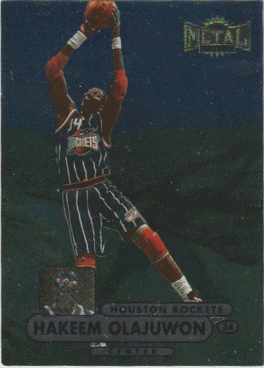 NBA 1997-98 Metal Universe Championship - No 61 - Hakeem Olajuwon