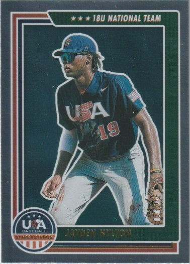 MLB 2022 USA Baseball Stars and Stripes Longevity - No 58 - Jayden Hylton