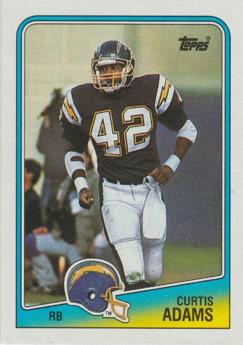 NFL 1988 Topps - No 206 - Curtis Adams