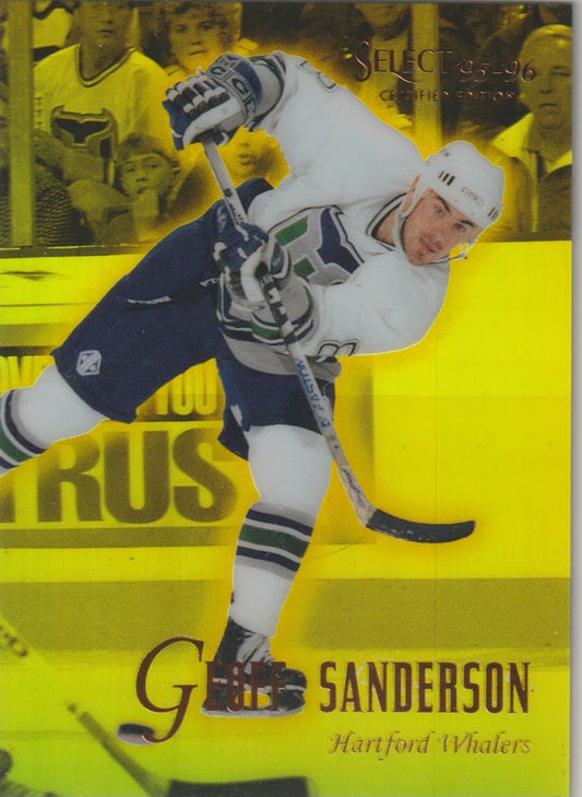 NHL 1995 / 96 Select Certified Mirror Gold - No 26 - Geoff Sanderson