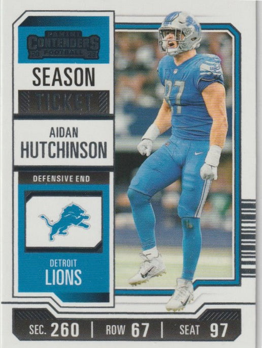 NFL 2023 Panini Contenders - No 33 - Aidan Hutchinson