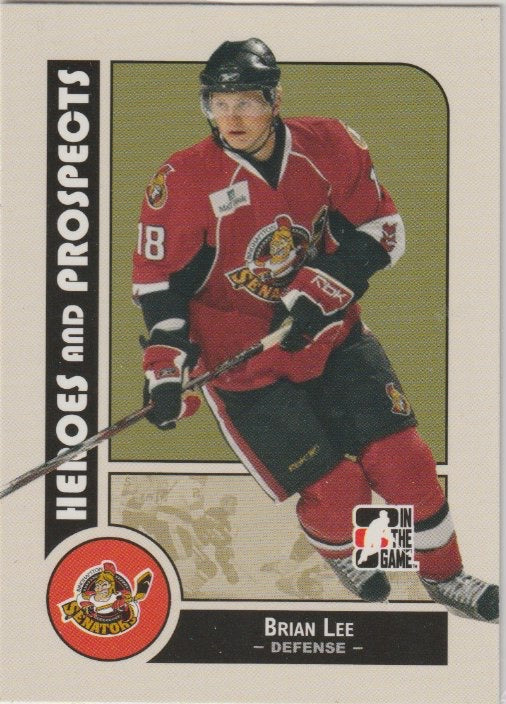 NHL 2008-09 ITG Heroes and Prospects - No 17 - Brian Lee