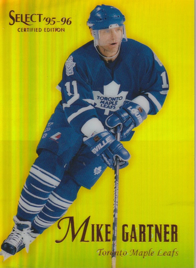 NHL 1995 / 96 Select Certified Mirror Gold - No 54 - Mike Gartner