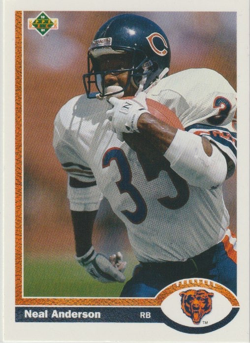 NFL 1991 Upper Deck - No 244 - Neal Anderson
