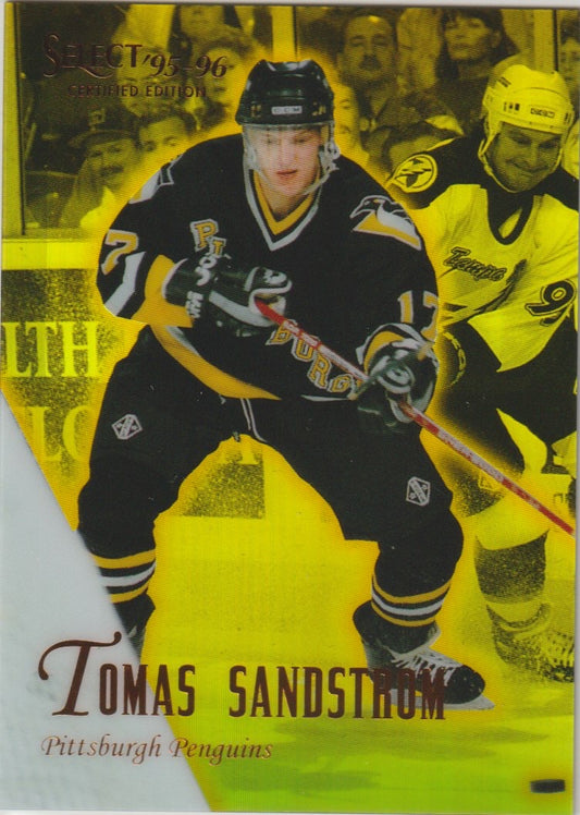 NHL 1995 / 96 Select Certified Mirror Gold - No 107 - Tomas Sandstrom