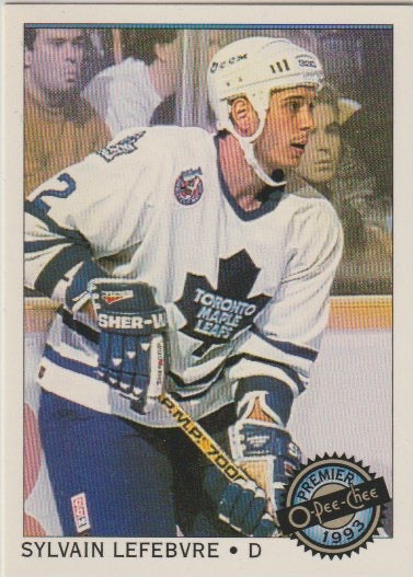 NHL 1992-93 OPC Premier - No 108 - Sylvain Lefebvre