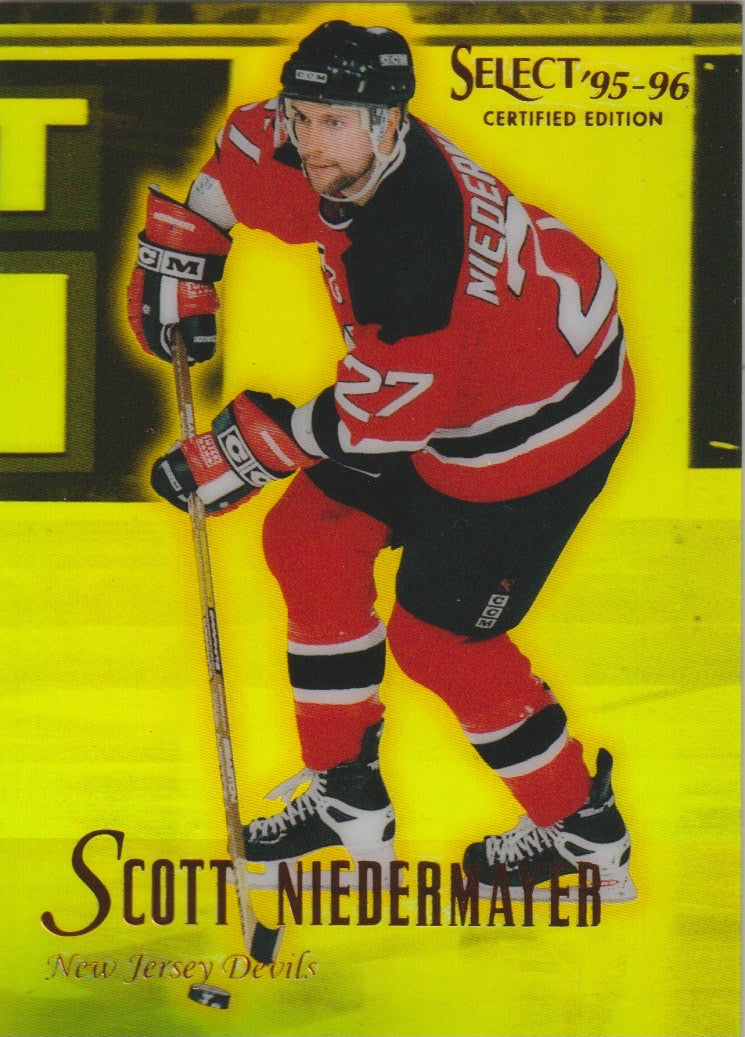 NHL 1995 / 96 Select Certified Mirror Gold - No 70 - Scott Niedermayer