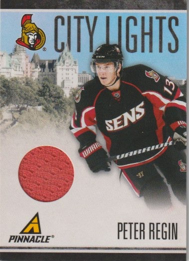 NHL 2010-11 Pinnacle City Lights Materials - No 8 - Peter Regin