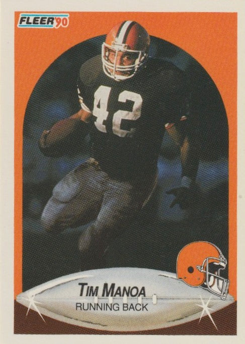 NFL 1990 Fleer - No 53 - Tim Manoa