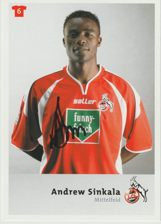 Fussball - Autogramm - Andrew Sinkala