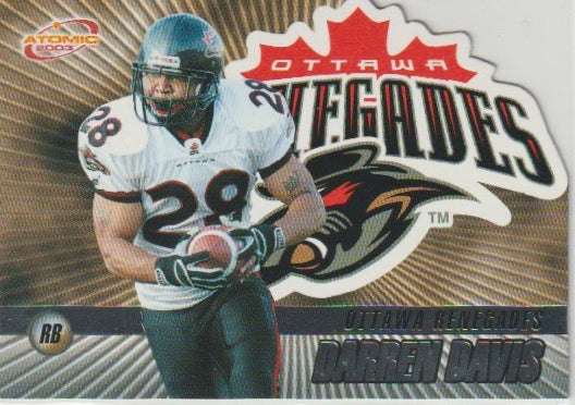 NFL 2003 Atomic CFL - No 58 - Darren Davis