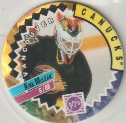 NHL 1994-95 Canada Games NHL POGS - No 270 - Kirk McLean