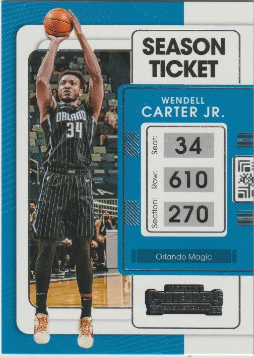 NBA 2021-22 Panini Contenders - No 27 - Wendell Carter jr.