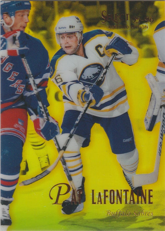NHL 1995 / 96 Select Certified Mirror Gold - No 18 - Pat LaFontaine