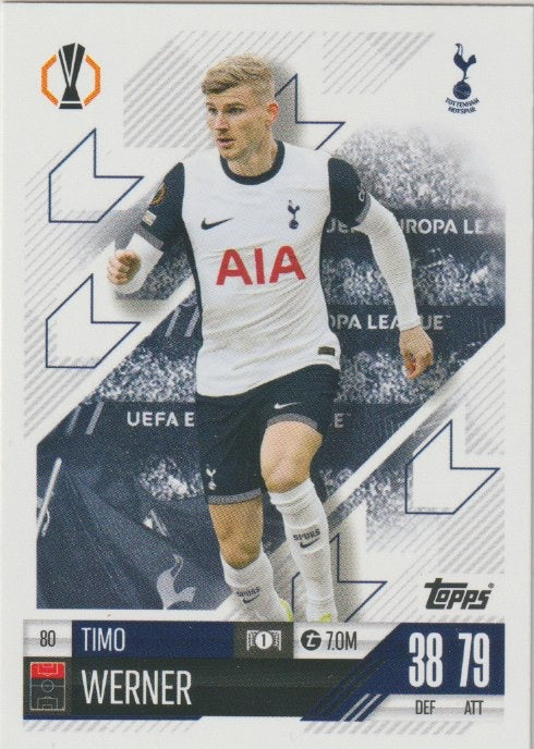 Soccer 2024-25 Match Attax UEFA Champions League - No 80 - Timo Werner