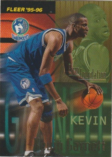 NBA 1995-96 Fleer European - No 406 - Kevin Garnett