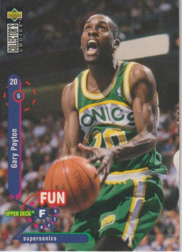 NBA 1995-96 Collector's Choice International German I - No 190 - Gary Payton