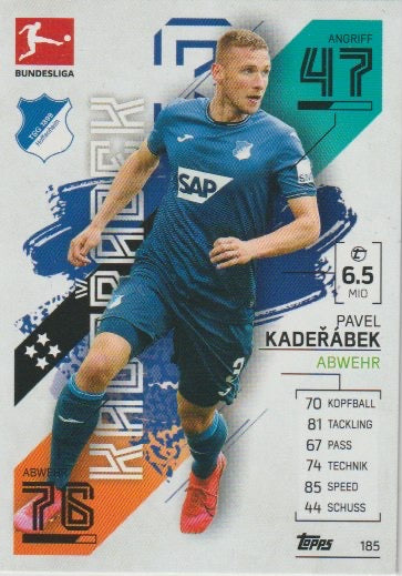 Soccer 2021-22 Topps Match Attax - No 185 - Pavel Kaderabek