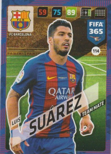 Soccer 2018 Panini FIFA 365 Adrenalyn XL - No 114 - Luis Suárez