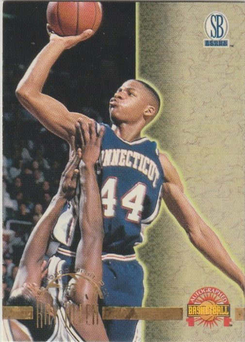 NBA 1996 Score Board Autographed BK - No 5 - Ray Allen