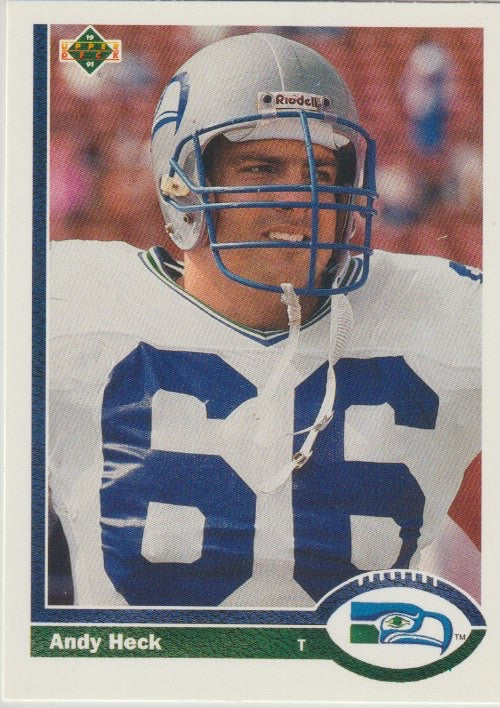 NFL 1991 Upper Deck - No 495 - Andy Heck