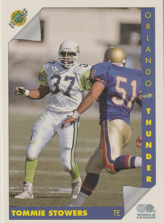 NFL 1992 Ultimate WLAF - No 125 - Tommie Stowers