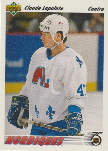 NHL 1991-92 Upper Deck French - No 488 - Claude Lapointe