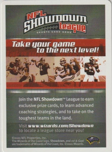 NFL 2001 Showdown 1st & Goal - No NN0 - Checklist 1 of 3