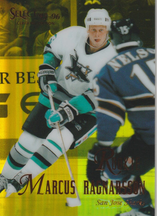 NHL 1995 / 96 Select Certified Mirror Gold - No 138 - Magnus Ragnarsson