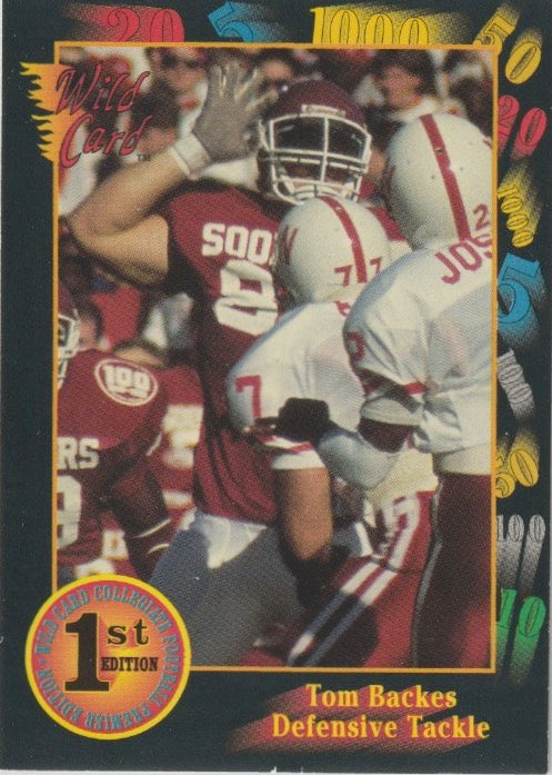 NFL 1991 Wild Card Draft - No 76 - Tom Backes