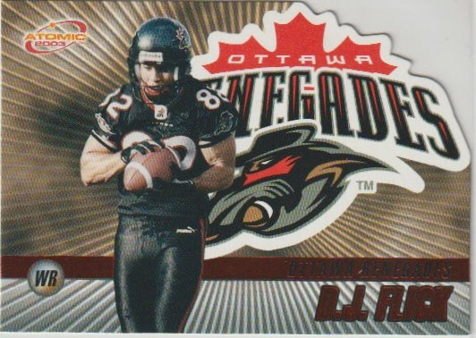 NFL 2003 Atomic CFL Red - No 59 - D.J. Flick