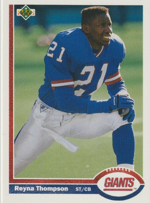 NFL 1991 Upper Deck - No 290 - Reyna Thompson