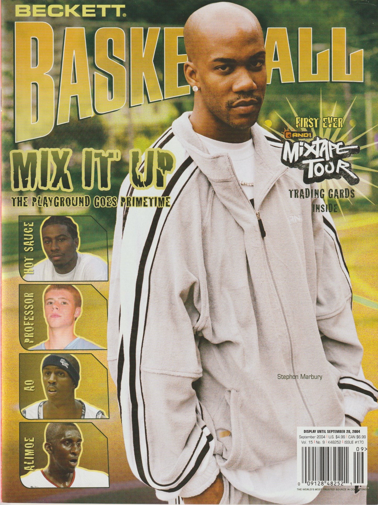 NBA 2004 AND1 Mixtape Tour 2004 - Full Sheet und NBA Beckett 9/2004