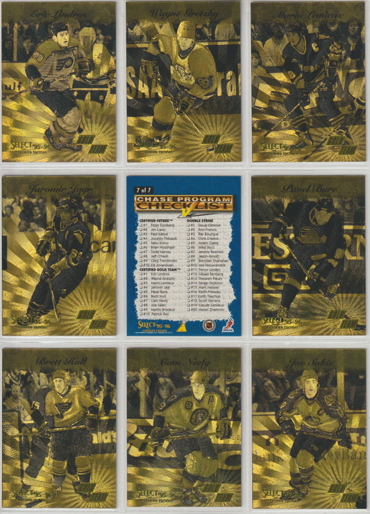 NHL 1995 / 96 Select Certified Gold Team - No 1 of 10 - 10 of 10 - kompletter Satz