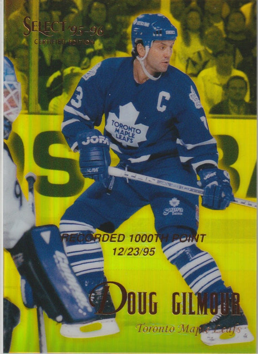 NHL 1995 / 96 Select Certified Mirror Gold - No 48 - Doug Gilmour