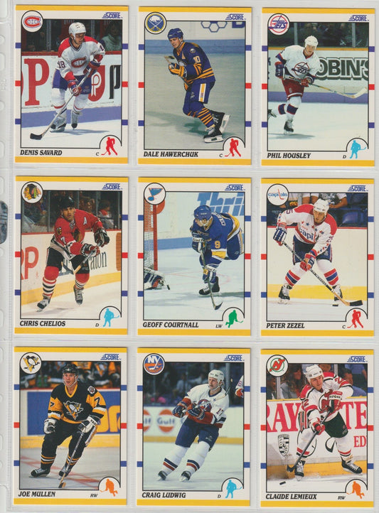 NHL 1990-91 Score Rookie & Traded - kompletter Satz - No 1 - 110T