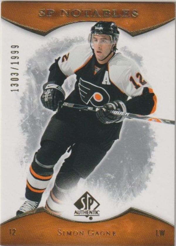 NHL 2007-08 SP Authentic - No 121 - Simon Gagne