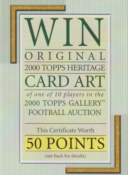 NFL 2002 Topps Gallery - No 1 of 6 - Checklist