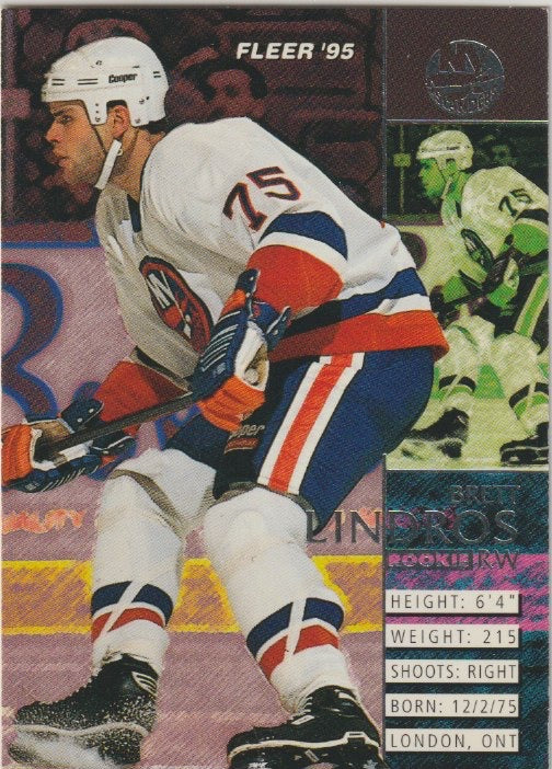 NHL 1994 / 95 Fleer - No 125 - Brett Lindros