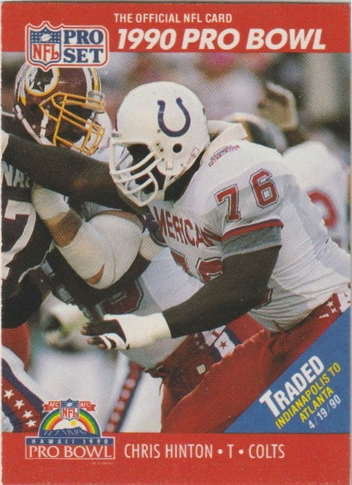 NFL 1990 ProSet - No 343 - Chris Hinton