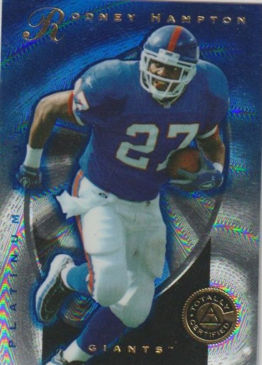 NFL 1997 Pinnacle Totally Certified Blue - No 99 - Rodney Hampton