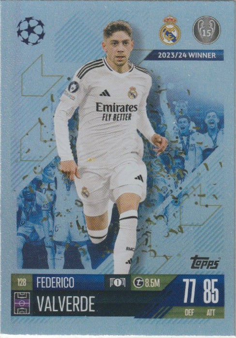 Soccer 2024-25 Match Attax UEFA Champions League - No 128 - Federico Valverde