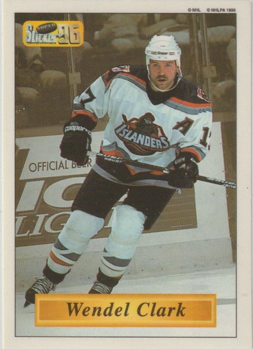 NHL 1995 / 96 Imperial Stickers - No 77 - Wendel Clark